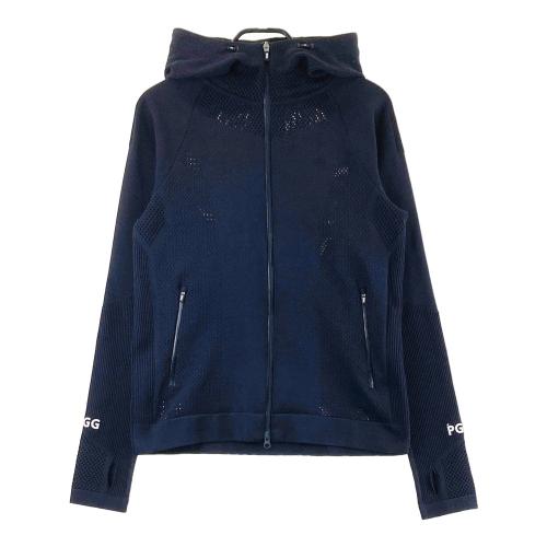 サイズ：4 PEARLY GATES パーリーゲイツ  長袖　スウェットパーカー  ネイビー系 [240101482971] ゴルフウェア メンズ ストスト PEARLY GATES(パーリーゲイツ) スウェット・パーカー｜中古
