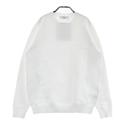 サイズ：6 PEARLY GATES パーリーゲイツ  ニット セーター  ホワイト系 [240101436613] ゴルフウェア メンズ ストスト PEARLY GATES パーリーゲイツ ニット セーター ホワイト系