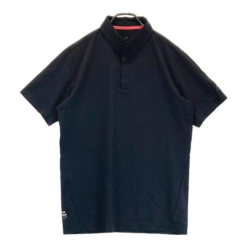 【新品未使用】adidas ドット柄 ポロシャツ 半袖 黒　ゴルフ　スポーツ ADIDAS GOLF アディダスゴルフ 半袖ポロシャツ ドット柄