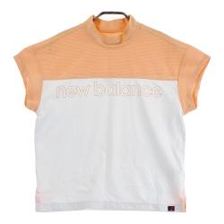 サイズ：2 NEW BALANCE GOLF ニューバランス  ハイネック 半袖Tシャツ  オレンジ系 [240101483762] ゴルフウェア レディース ストスト NEW BALANCE GOLF ニューバランス ハイネック 半袖Tシャツ
