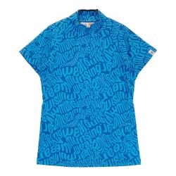 サイズ：LL MUNSING WEAR マンシングウェア  ベースボールシャツ 半袖ジャケット  ブルー系 [240101462069] ゴルフウェア メンズ ストスト MUNSING WEAR マンシングウェア ベースボールシャツ 半袖