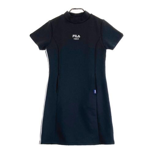 FILA GOLF フィラゴルフ 半袖ワンピース チェック柄 ブラック系