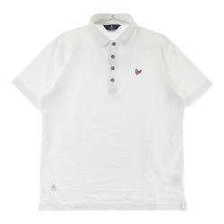 サイズ：L MUNSING WEAR マンシングウェア  半袖ポロシャツ  ホワイト系 [240101424232] ゴルフウェア メンズ ストスト サイズ：L MUNSING WEAR マンシングウェア 2023年モデル 半袖