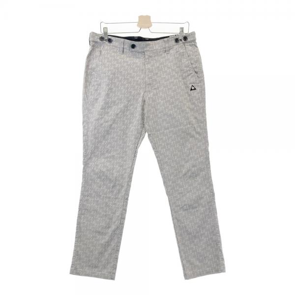 爆買いしたい LE COQ GOLF ルコックゴルフ ストレッチパンツ LG総柄 グレー系 メンズウェア