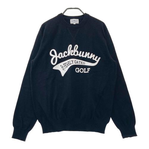 サイズ：5 JACK BUNNY ジャックバニー  長袖 ポロシャツ  ブラック系 [240101361972] ゴルフウェア メンズ ストスト JACK BUNNY ジャックバニー 長袖 ポロシャツ ブラック系 サイズ