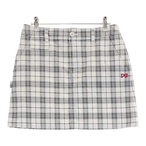 PEARLY GATES パーリーゲイツ ストレッチパンツ チェック柄 ホワイト系