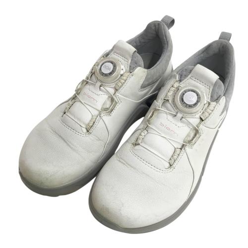 ecco エコー スパイクレスゴルフシューズ シルバー系 サイズ：38