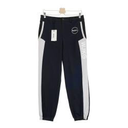 サイズ：M WJKG ダヴルジェイケイジー WOVEN PANTS イージーパンツ  ブラック系 [240101485392] ゴルフウェア メンズ ストスト WJKG ダヴルジェイケイジー WOVEN PANTS イージーパンツ