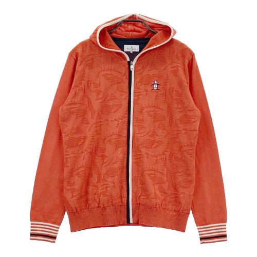 サイズ：M MUNSING WEAR マンシングウェア SL6321 フード付 ジップジャケット チェック柄 ネイビー系 [240101477509] ゴルフウェア レディース ストスト MUNSING WEAR マンシングウェア SL6321 フード付 ジップ