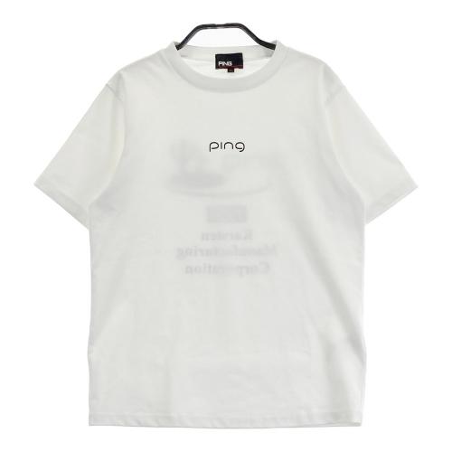 サイズ：M PING ピン 2024年モデル 半袖Tシャツ  ホワイト系 [240101446977] ゴルフウェア メンズ ストスト PING ピン 2024年モデル 半袖Tシャツ ホワイト系 サイズ：S