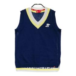 サイズ：1 NEW BALANCE GOLF ニューバランス  ニットベスト  レッド系 [240101418197] ゴルフウェア レディース ストスト NEW BALANCE GOLF(ニューバランスゴルフ) ベスト｜中古ゴルフ