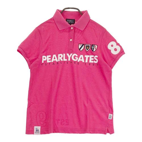 PEARLY GATES パーリーゲイツ 25周年モデル 半袖ポロシャツ ロゴ