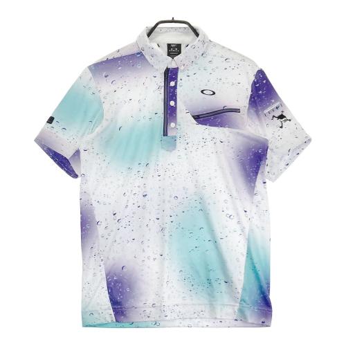 OAKLEY ハーフジップポロ　ブラック　スカル刺繍XL OAKLEY ハーフジップポロ ブラック スカル刺繍XL - メルカリ