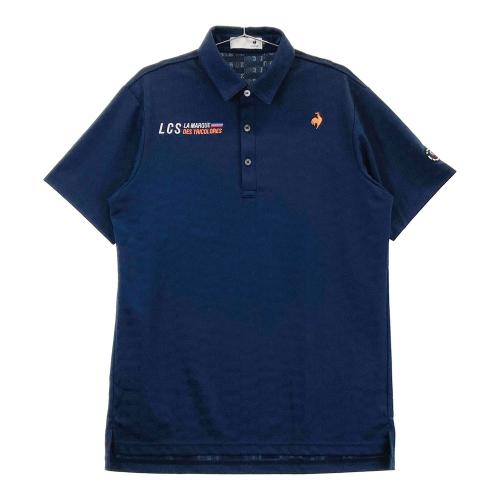 サイズ：LL LE COQ GOLF ルコックゴルフ 2024年 インナー付 半袖ポロシャツ  ネイビー系 [240101486251] ゴルフウェア メンズ ストスト LE COQ GOLF ルコックゴルフ 2024年 インナー付 半袖ポロシャツ