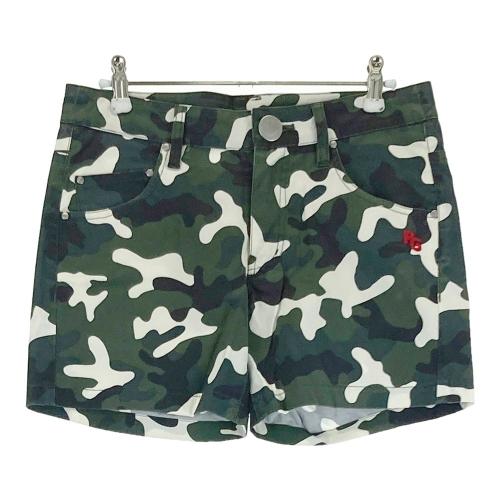 サイズ：00 PEARLY GATES パーリーゲイツ  クロップドパンツ カモフラ カーキ系 [240001249899] ゴルフウェア レディース ストスト サイズ：00 PEARLY GATES パーリーゲイツ クロップドパンツ