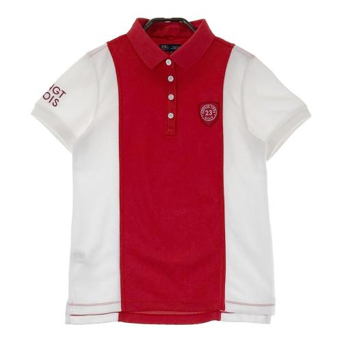 23区GOLF ニジュウサンクゴルフ 半袖ポロシャツ レッド系 サイズ：2