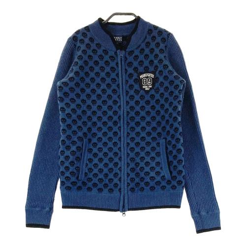 サイズ：1 PEARLY GATES パーリーゲイツ 055-272965 フード付 ニット ジップジャケット バナナ 総柄 イエロー系 [240101426451] ゴルフウェア レディース ストスト PEARLY GATES パーリーゲイツ 055-272965 フード付 ニット
