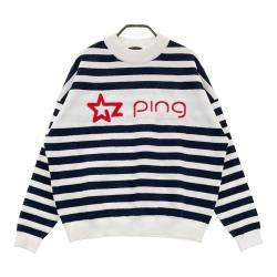 サイズ：L PING ピン  ニットセーター  ピンク系 [240101413159] ゴルフウェア メンズ ストスト PING APPAREL(ピンアパレル)｜中古ゴルフウェア通販サイトSTST