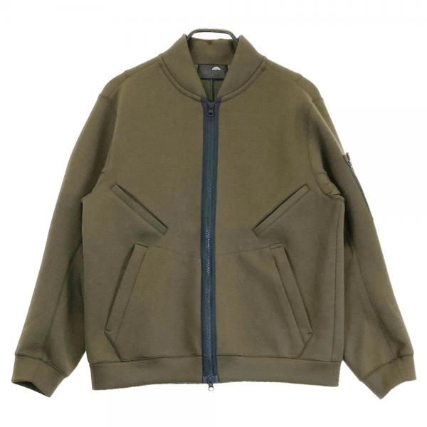 サイズ：S BAGJACK GOLF  ダンボールニット 長袖ジャケット  カーキ系 [240101486692] ゴルフウェア メンズ ストスト BAGJACK GOLF ダンボールニット 長袖ジャケット カーキ系 サイズ