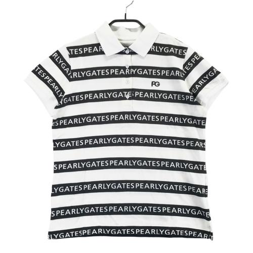 PEARLY GATES - PEARLY GATES ポロシャツ ボーダー パーリーゲイツ パーリーゲイツ 日本製 半袖ポロシャツ ボーダー ゴルフウェア 1