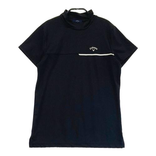 サイズ：S CALLAWAY キャロウェイ  ハイネック 半袖Tシャツ  ホワイト系 [240101396640] ゴルフウェア レディース ストスト CALLAWAY キャロウェイ ハイネック 半袖Tシャツ ホワイト系