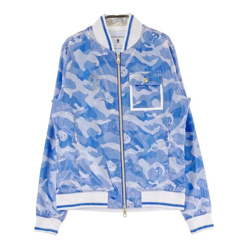 新品★MARK&LONA マークアンドロナ 中綿 ジップジャケット 総柄 XL MARK&LONA マークアンドロナ ジップジャケット 総柄 ネイビー系