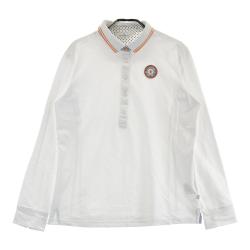 未使用品 Munsingwear 長袖ポロシャツ サイズLL レディース ゴルフ マンシングウェア MW 【吸汗速乾】パイピングラインシンプル長袖