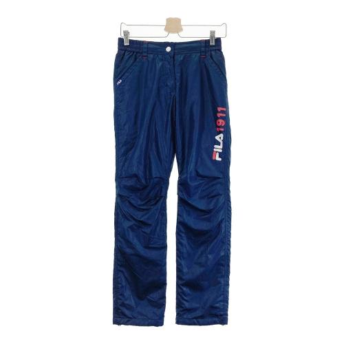 FILA GOLF フィラゴルフ 中綿ロングパンツ 総柄 ネイビー系 サイズ：M