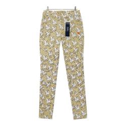 レディースゴルフパンツ　メープルプリント　新品未使用　アルベルト アルベルトゴルフ AL グラフィックプリントアンクルパンツ