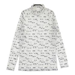 サイズ：5 PEARLY GATES パーリーゲイツ  ハイネック 長袖Tシャツ  ブラック系 [240101445688] ゴルフウェア メンズ ストスト パーリーゲイツ ゴルフウェア 長袖セーター 秋 冬 ポリエステル