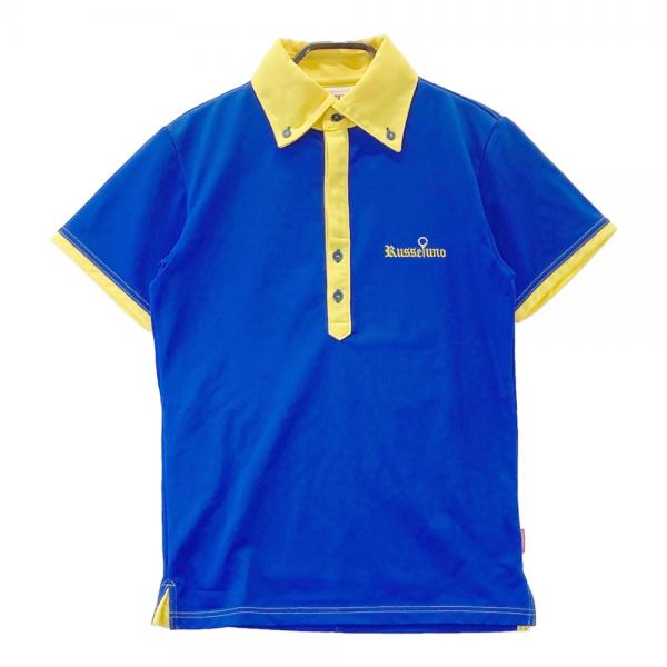 coco 中古 ラッセルノ RUSSELUNO メンズ 半袖ポロシャツ 4(M) 青 ブルー ストレッチ coco 中古 ラッセルノ RUSSELUNO メンズ 半袖ポロシャツ 4(M) 青