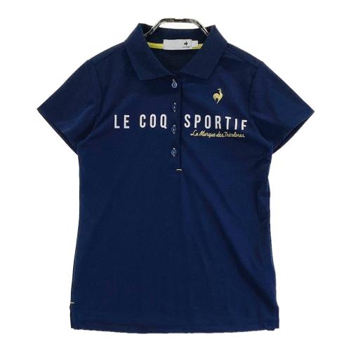【極美品】le coq sportif　半袖 ゴルフ ポロシャツ　XL　ネイビー サイズ：L LE COQ GOLF ルコックゴルフ 半袖ポロシャツ ボタン
