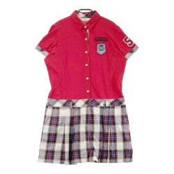 マンシングウェア⛳️クールUVカットワンピース新品未使用　M Munsingwear セール 公式 マンシングウェア 麻混ボーダー