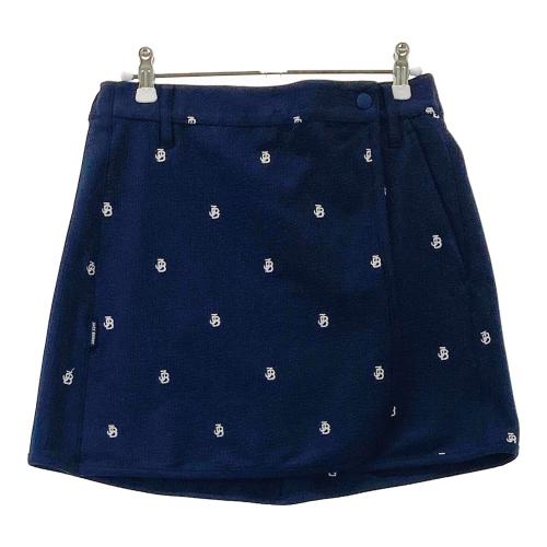 ジャックバニー インナー付 スカート 紺色　サイズ1（M） JACK BUNNY ジャックバニー インナー付スカート シアサッカー