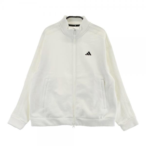 サイズ：M ADIDAS GOLF アディダスゴルフ IY3741 スエットジャケット スカート セットアップ  ホワイト系 [240101491795] ゴルフウェア レディース ストスト ADIDAS GOLF アディダスゴルフ IY3741 スエットジャケット