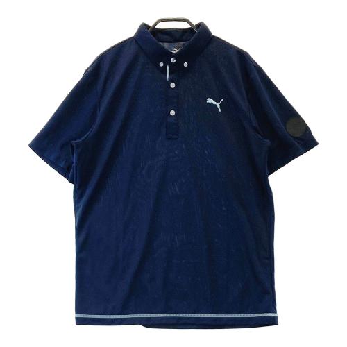PUMA GOLF プーマ パイナップル 総柄 半袖 ポロシャツ ゴルフ ウェア PUMA - PUMA GOLF プーマ パイナップル 総柄 半袖 ポロシャツ