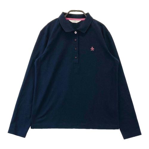 MUNSING WEAR マンシングウェア 長袖ポロシャツ ネイビー系