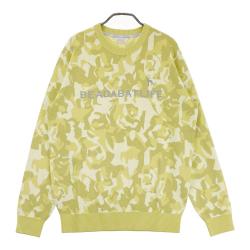 サイズ：50 ADABAT アダバット  ニット セーター ボーダー柄 グレー系 [240101423059] ゴルフウェア メンズ ストスト サイズ：50 ADABAT アダバット ニット セーター ボーダー柄