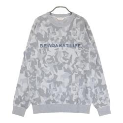 サイズ：50 ADABAT アダバット  ニット セーター ボーダー柄 グレー系 [240101423059] ゴルフウェア メンズ ストスト サイズ：50 ADABAT アダバット ニット セーター ボーダー柄