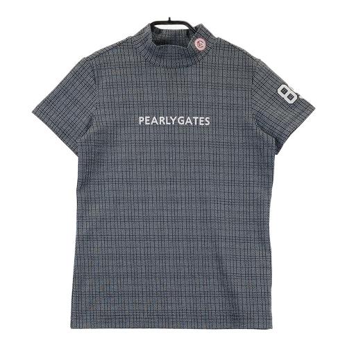 サイズ：1 PEARLY GATES パーリーゲイツ 2024年モデル ナイロン 半袖ブルゾン  ブラック系 [240101444226] ゴルフウェア レディース ストスト サイズ：1 PEARLY GATES パーリーゲイツ 2024年モデル ナイロン