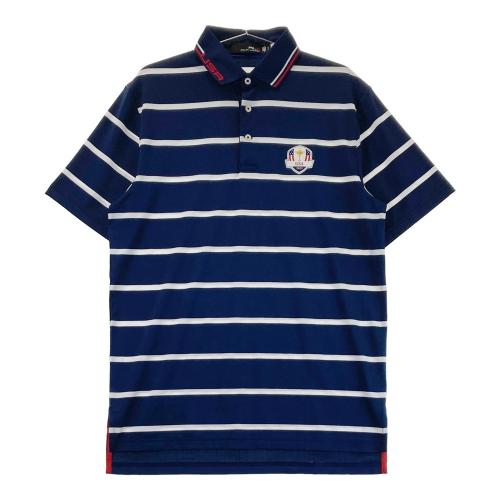 RLX ラルフローレン 半袖ポロシャツ ボーダー柄 グリーン系 サイズ：L