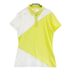 サイズ：S DESCENTE GOLF デサントゴルフ  長袖 ポロシャツ  ホワイト系 [240101475412] ゴルフウェア レディース ストスト デサントゴルフ DESCENTE ゴルフ ハイブリッド長袖シャツ