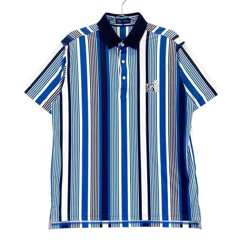 サイズ：82 23区GOLF ニジュウサンクゴルフ  ストレッチパンツ ストライプ柄 ブルー系 [240101430765] ゴルフウェア メンズ ストスト 23区GOLF ニジュウサンクゴルフ ストレッチパンツ ストライプ柄