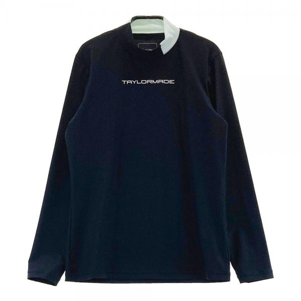 ローカルゴルフ モックネックシャツ ビッグロゴ 長袖 シャツ L/XL 黒 美品 チャンピオン（CHAMPION）（レディース）ゴルフウェア 速乾 遮熱