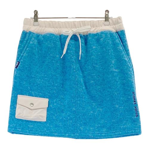 【フィラゴルフ】ファー 中綿スカート ドッキング ワンピース 裏起毛 星柄 M紺 FILA - 【フィラゴルフ】ファー 中綿スカート ドッキング