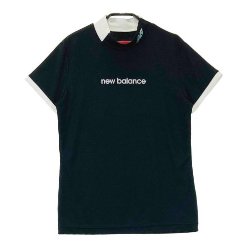 サイズ：2 NEW BALANCE GOLF ニューバランス 2023年モデル ハイネック 半袖Tシャツ ロング丈  ブラック系 [240101428807] ゴルフウェア レディース ストスト NEW BALANCE GOLF ニューバランス 2023年モデル ハイネック 半袖