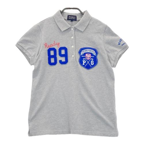 PEARLY GATES パーリーゲイツ 半袖ポロシャツ グレー系 サイズ