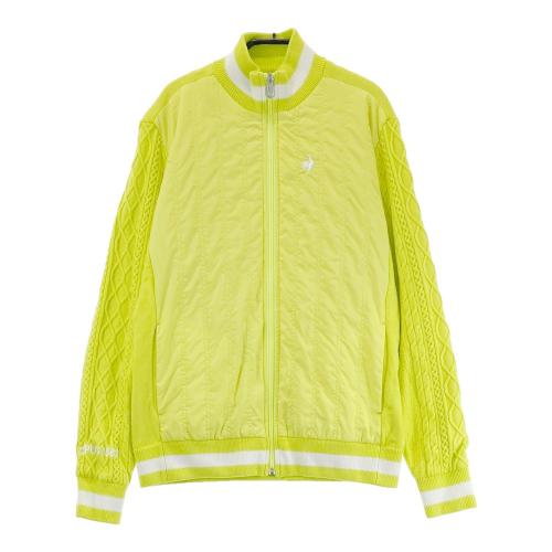【美品】ルコック ゴルフウェア ジップアップ ニット ジャケット レディース ルコックスポルティフ le coq sportif レディース ニット