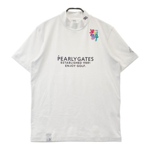 サイズ：5 PEARLY GATES パーリーゲイツ  半袖Tシャツ  ホワイト系 [240101468411] ゴルフウェア メンズ ストスト PEARLY GATES パーリーゲイツ 半袖Tシャツ ホワイト系 サイズ：5