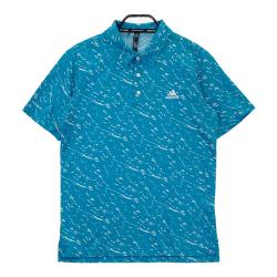サイズ：L ADIDAS GOLF アディダスゴルフ IT0157 半袖ポロシャツ 総柄 グリーン系 [240101435606] ゴルフウェア メンズ ストスト ADIDAS GOLF アディダスゴルフ 2024年モデル 半袖ポロシャツ 総